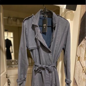 Brand New Full length Blue/Gray over Coat by KREW Sz M